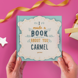 Personalised 'I Made A Book About You' Friendship Gift Book by FROM YOU TO ME