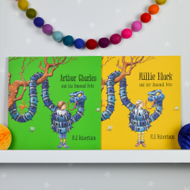 Unusual Pets Children's book green cover by FROM YOU TO ME