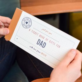 Personalized Book Of Giftable Tickets Navy by FROM YOU TO ME