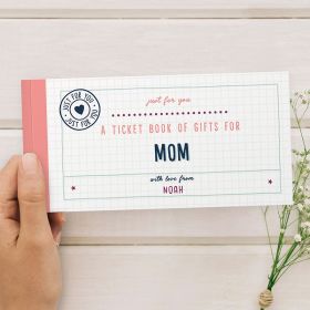 Personalized Book Of Giftable Coupons For Moms, Grandmas, Sisters . . . & Friends
